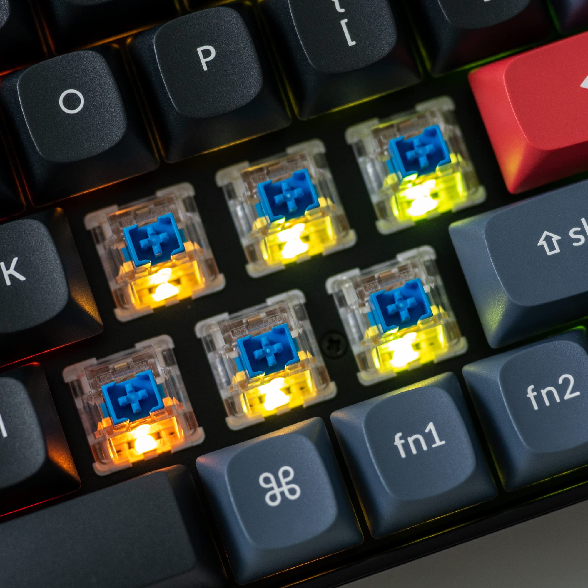 Keychron K6 Pro Wireless Custom Mechanical Keyboard - QMK/VIA Programmable, Hot-Swappable K Pro Blue Switches, 65% Compact RGB Backlit Keyboard for Mac/Windows/Linux - Perfect for Office Work, Gaming & Programming