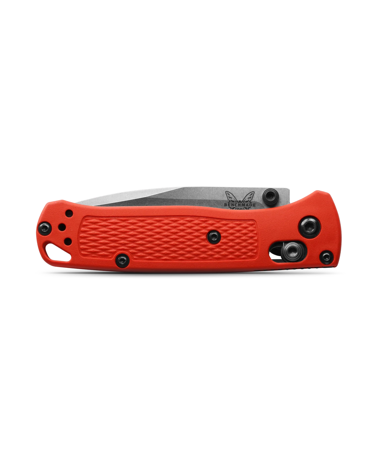Benchmade 533-04 Mini Bugout Ultra Lightweight EDC Knife - Satin Drop Point Blade, Mesa Red Grivory Handles - Perfect for Camping, Hiking & Everyday Carry