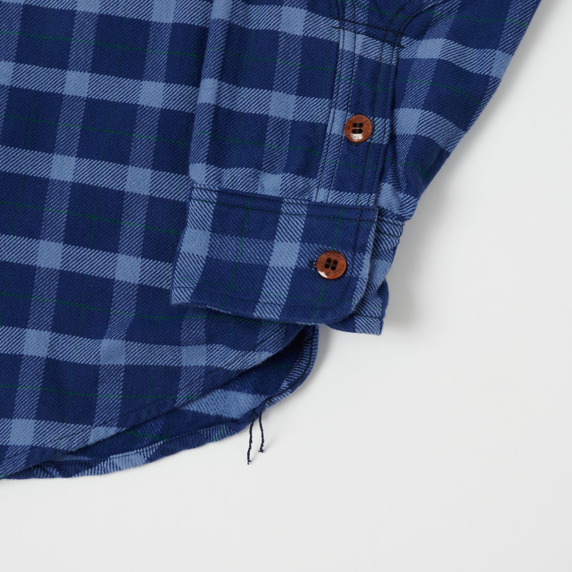 Freewheelers 2133008 'Sag Harbour' Casual Button-Down Shirt for Men - Blue/Sax/Green Plaid Flannel - Perfect for Outdoor Adventures & Relaxing Weekends