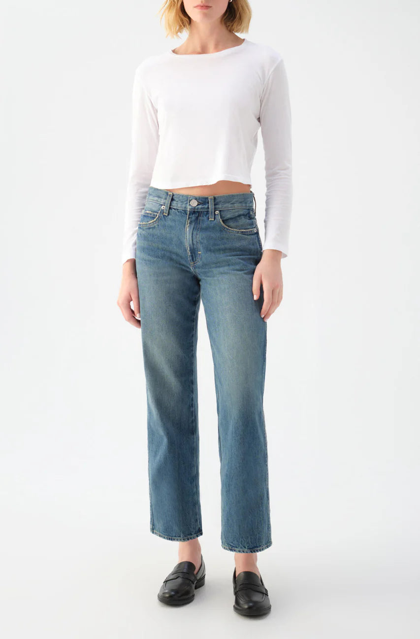 Billie Wide Straight Leg Chaperone Jeans - Women's High Waist Comfort Denim Pants for Casual Wear & Everyday Style
