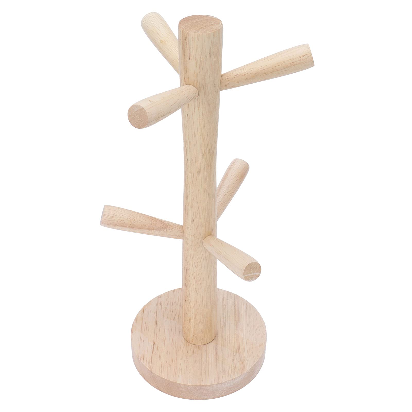 Durable Wooden Mug Hook Rack - Kitchen & Table Storage for Coffee Cups, Tea Mugs - Perfect for Drying, Organizing & Displaying Cups in Home or Office