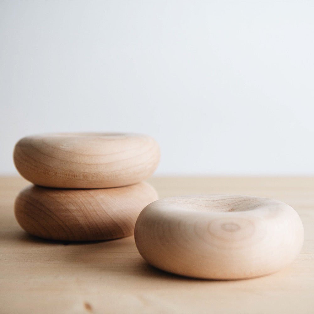 Premium Round Maple Wood Bowl - Handcrafted Natural Wooden Serving Bowl for Salads, Fruits & Snacks - Perfect for Dining, Entertaining & Home Decor