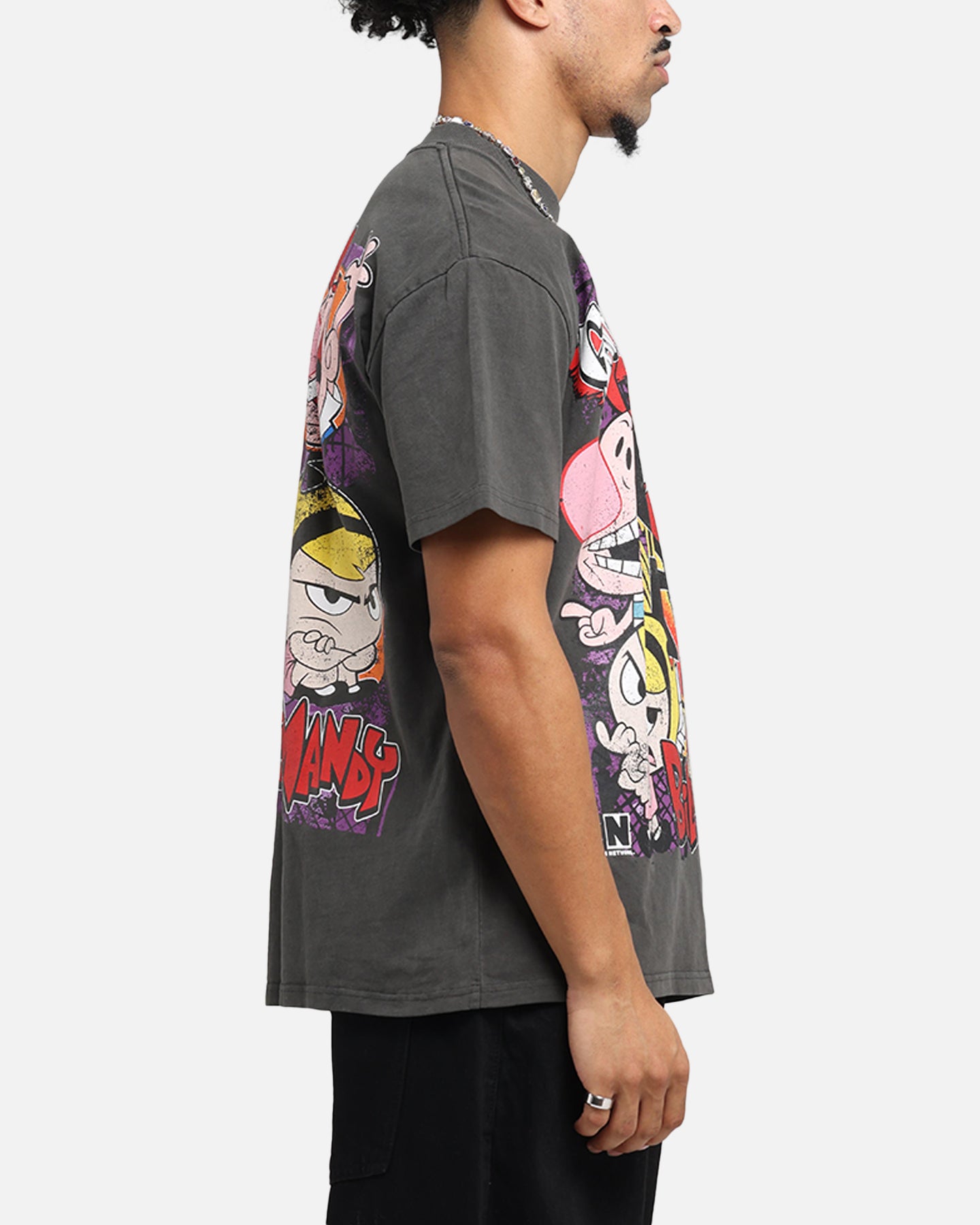 Cartoon Network Grim Adventures Heavy Cotton T-Shirt - Black Wash | American Thrift | Casual Wear & Cosplay for Fans