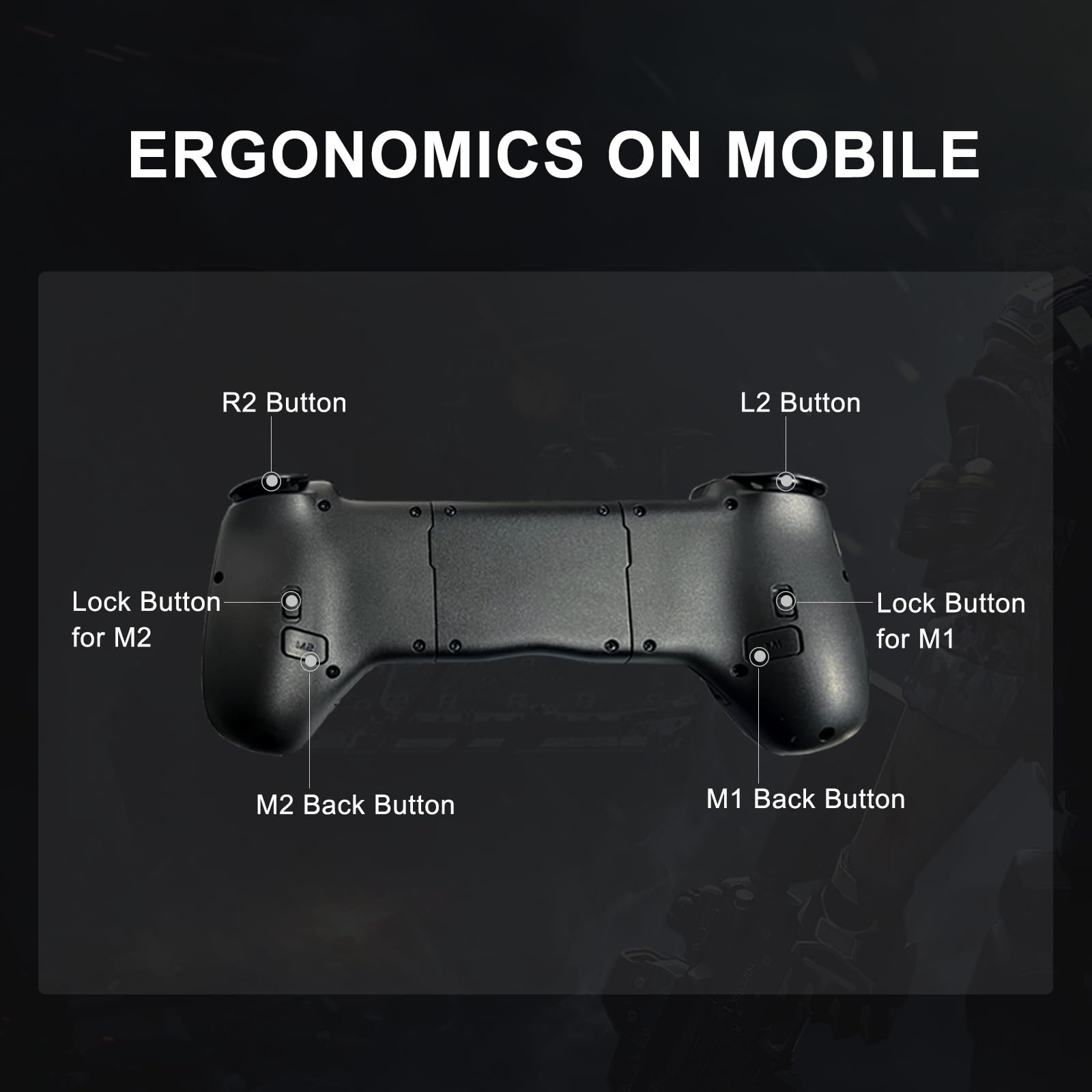 Retractable Wireless Gaming Controller for iPhone, Android, PC & Switch - MFi Certified Mobile Gamepad for Apple Arcade | Portable Design for On-the-Go Gaming & Travel