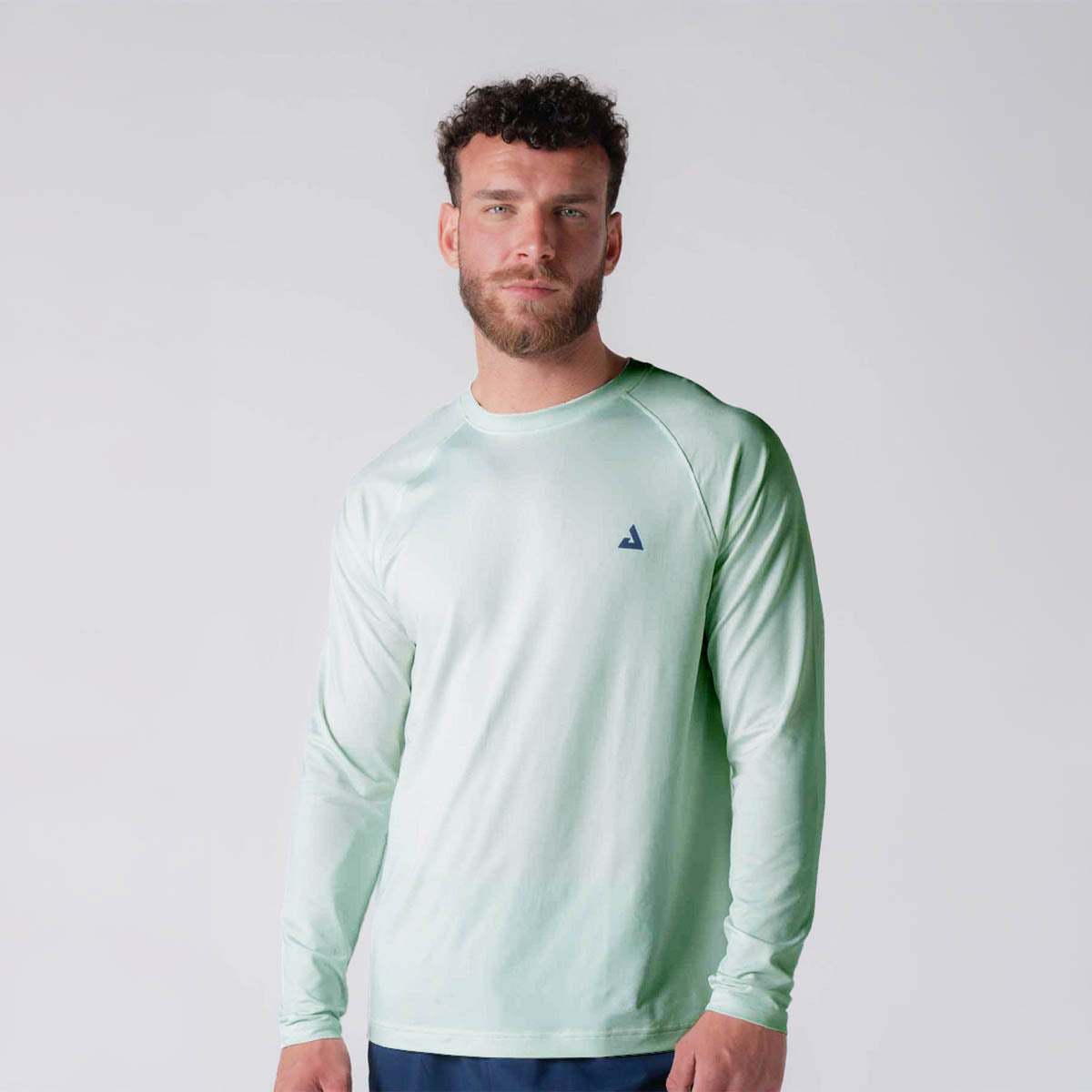 Men's Long Sleeve Tennis Shirt - Breathable Moisture-Wicking Performance Top for Court Sports & Casual Wear