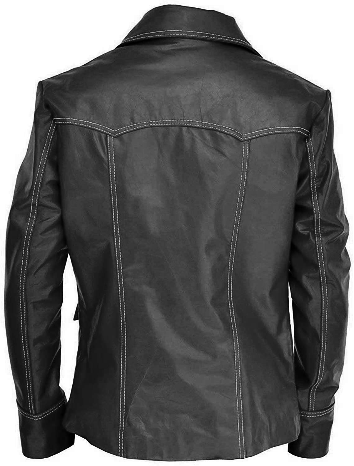 Brando Club Tyler Designer Brad Biker Leather Jacket for Men - Faux/Real Leather Coat Blazer in Black & Red | Motorcycle Riding, Casual Outfits, Night Out