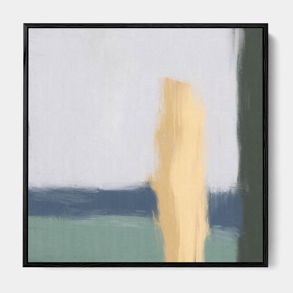 The Crossing Framed Canvas Wall Art - Modern Abstract Painting for Living Room, Bedroom & Office Decor