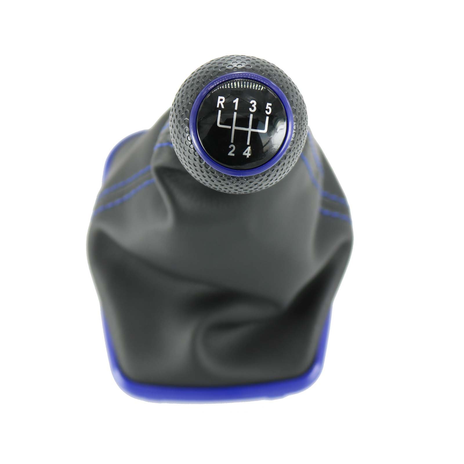 Blue Line 12mm 5-Speed Gear Shift Knob with Boot for Seat Leon 2000-2001 & Toledo 1999-2001 | Car Styling Accessory | Perfect for Manual Transmission Upgrades & Custom Interior Mods