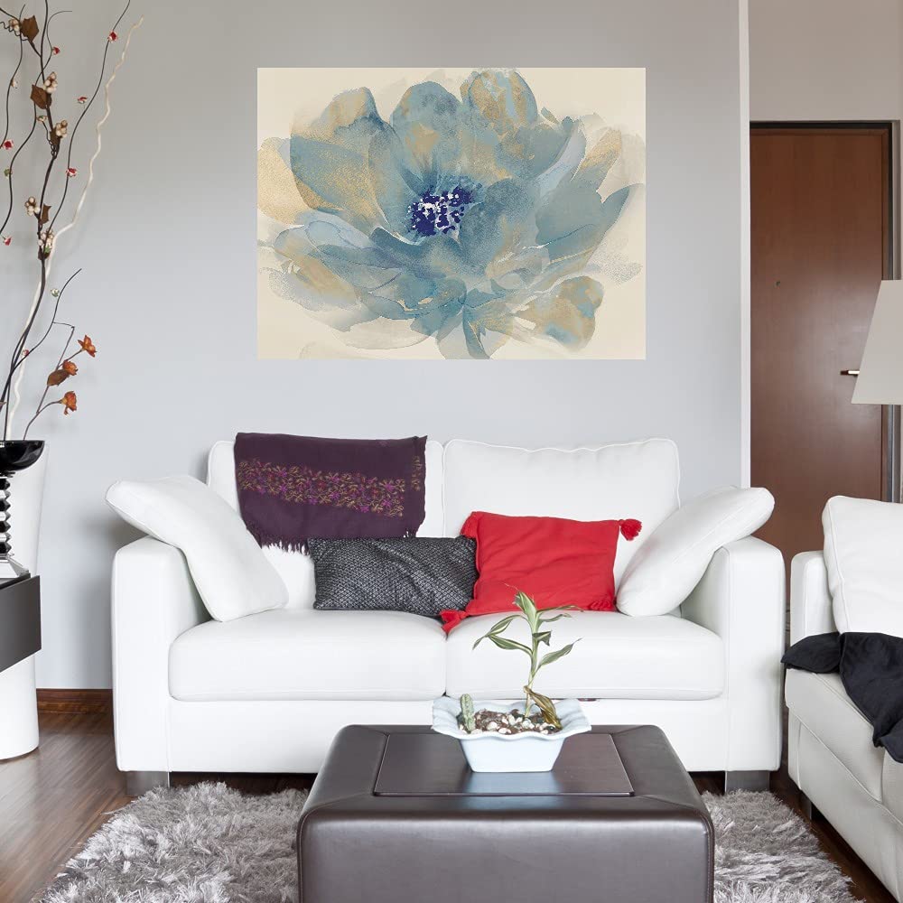 Tania Bello Floral Cloud Dreams Canvas Wall Art - 32x24 Inch Ready to Hang Painting for Living Room, Bedroom, Office Decor - Modern Floral Abstract Artwork for Home & Commercial Spaces