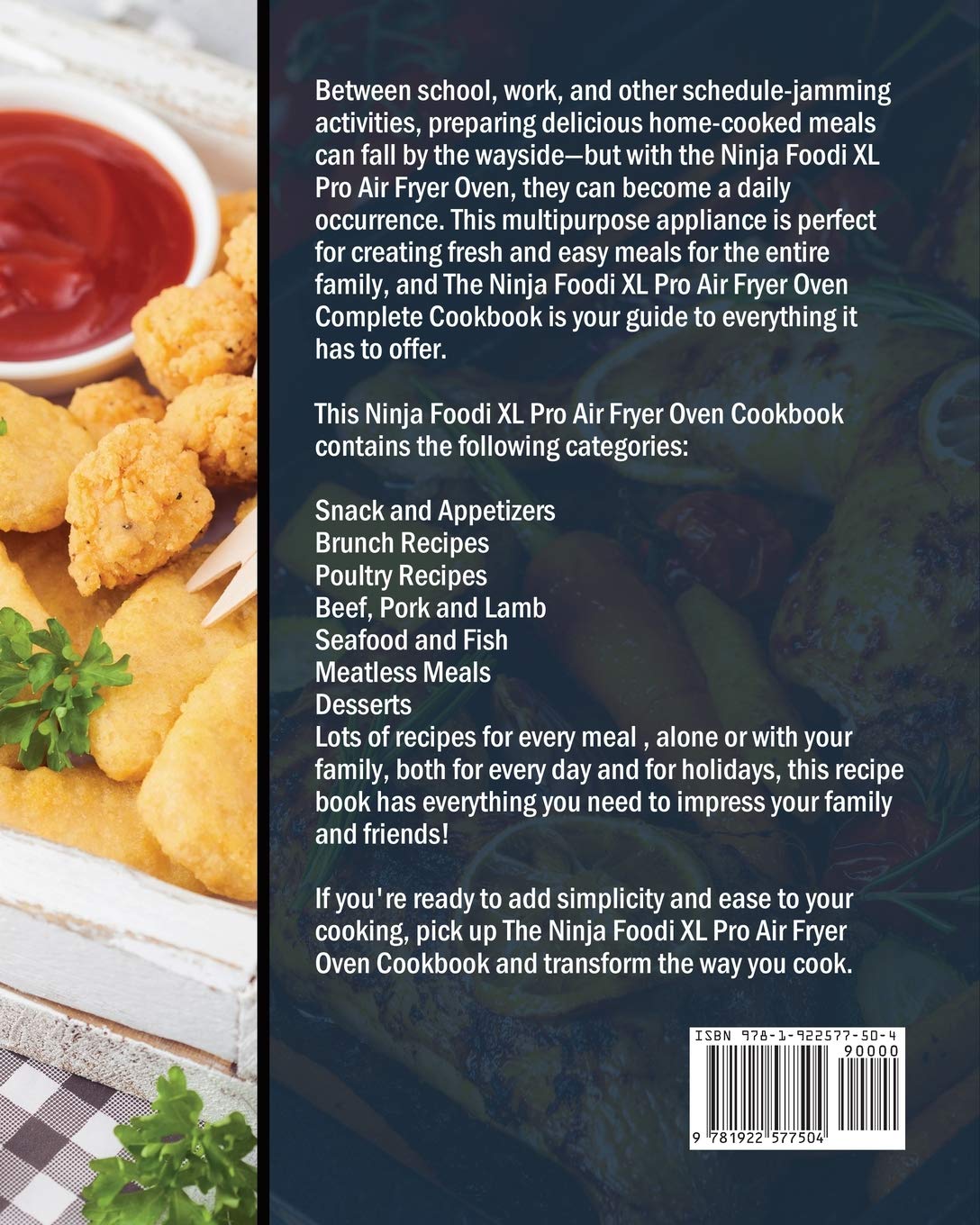 Ninja Foodi XL Pro Air Fryer Oven Cookbook: 100+ Easy & Healthy Air Fryer Recipes for Quick Meals | Perfect for Family Dinners, Meal Prep & Weight Loss
