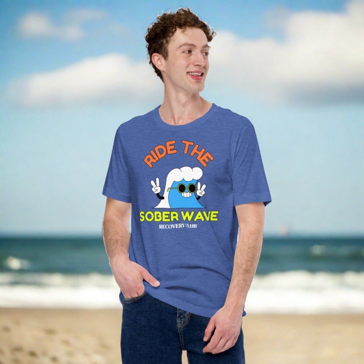 Sober Wave Unisex T-Shirt - Comfortable & Stylish Graphic Tee for Men & Women - Perfect for Casual Wear, Parties, and Everyday Outfits