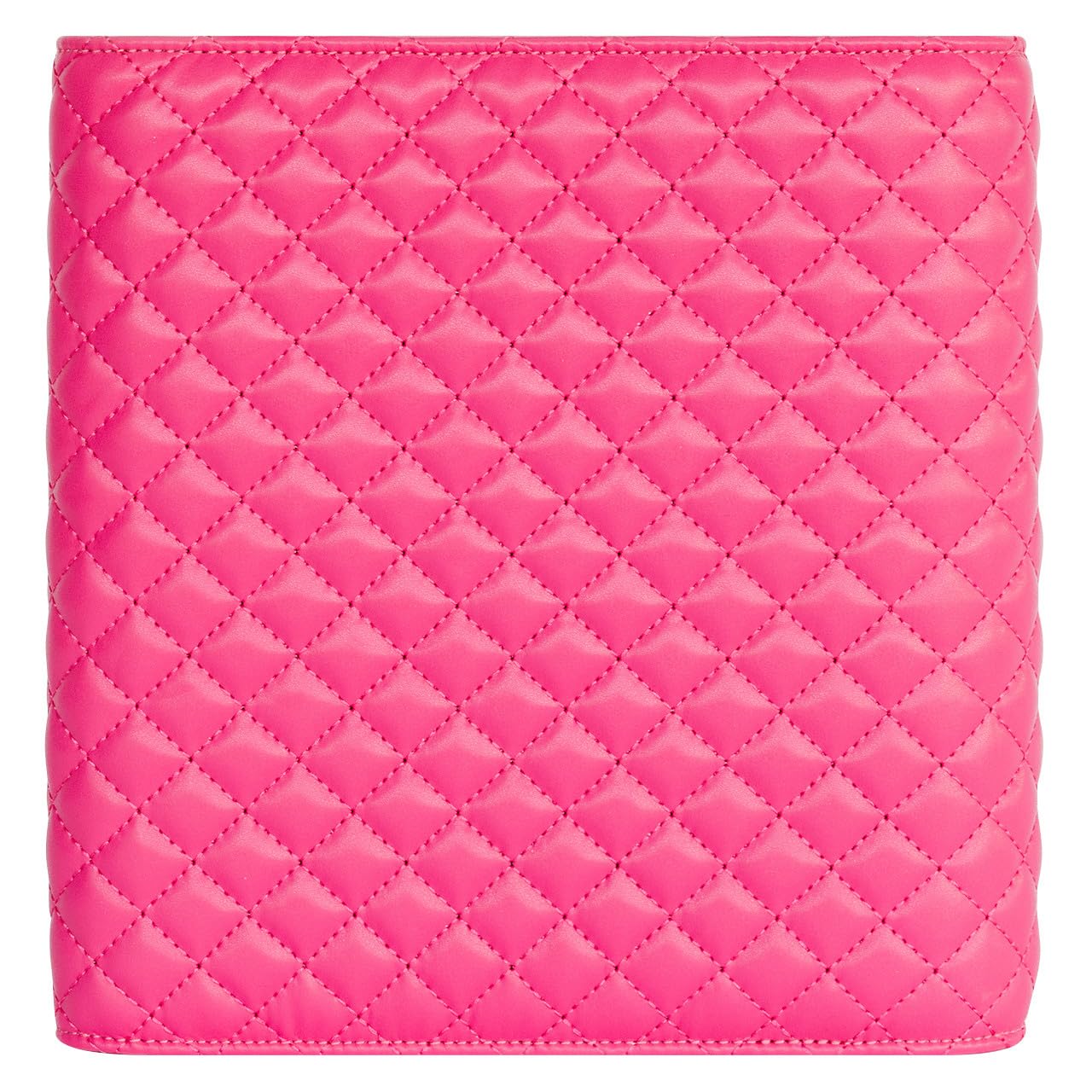 FranklinCovey Audrey Classic Hot Pink Simulated Leather Snap Binder - Professional Organizer for Office, School & Business Meetings | Durable 3-Ring Binder for Documents & Planners