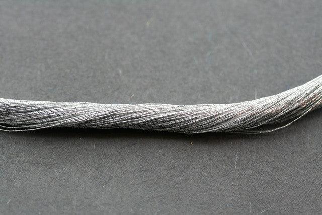Japanese Silk Strand Necklace - Elegant Grey Beaded Jewelry for Women, Gift for Her, Perfect for Weddings & Special Occasions