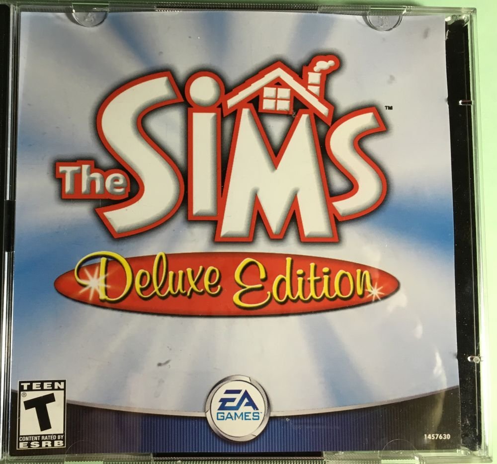 The Sims Deluxe Edition PC Game - 2 Disc Set by EA Games | Simulation Life Experience | Perfect for Gamers & Virtual World Enthusiasts