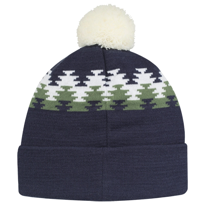 CCM All Outside Pom Knit Beanie - French Navy - Warm Winter Hat for Men & Women - Perfect for Skiing, Snowboarding & Outdoor Activities