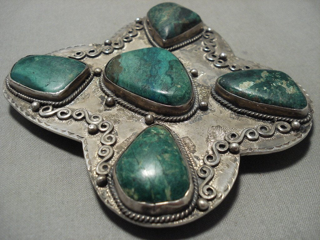 Vintage Navajo Malachite Native American Jewelry - 202g Large Silver Buckle, Old Southwest Style Belt Accessory for Western Fashion & Boho Outfits