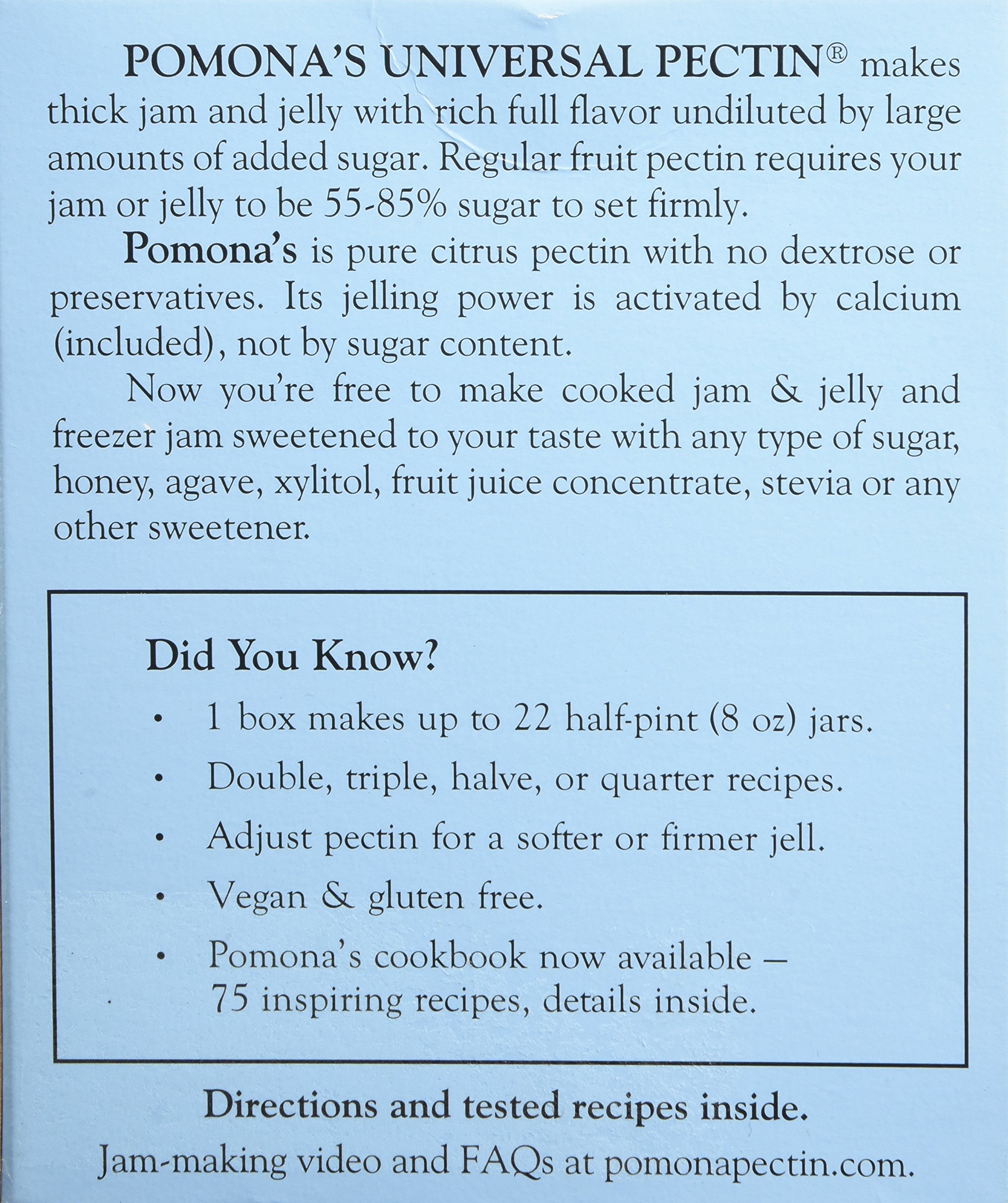 Pomonas Universal Pectin Powder for Jam, Jelly & Canning - 1.1 oz Fruit & Vegetable Thickener - Perfect for Homemade Preserves, Desserts & Vegan Recipes