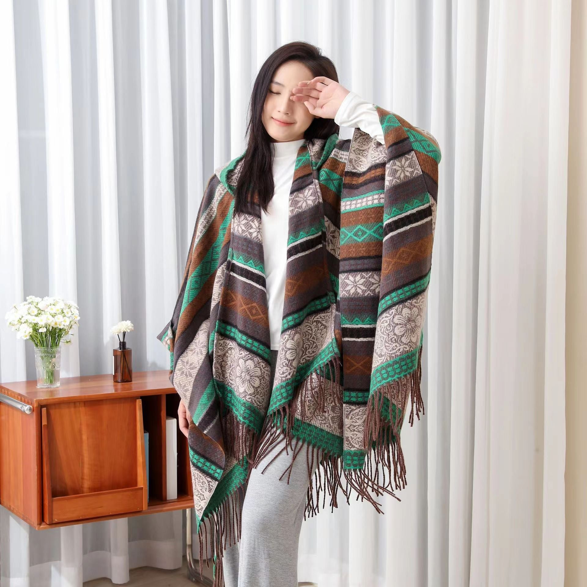 Stylish Women's Ethnic Shawl - Soft & Lightweight Wrap for Parties, Weddings & Special Occasions