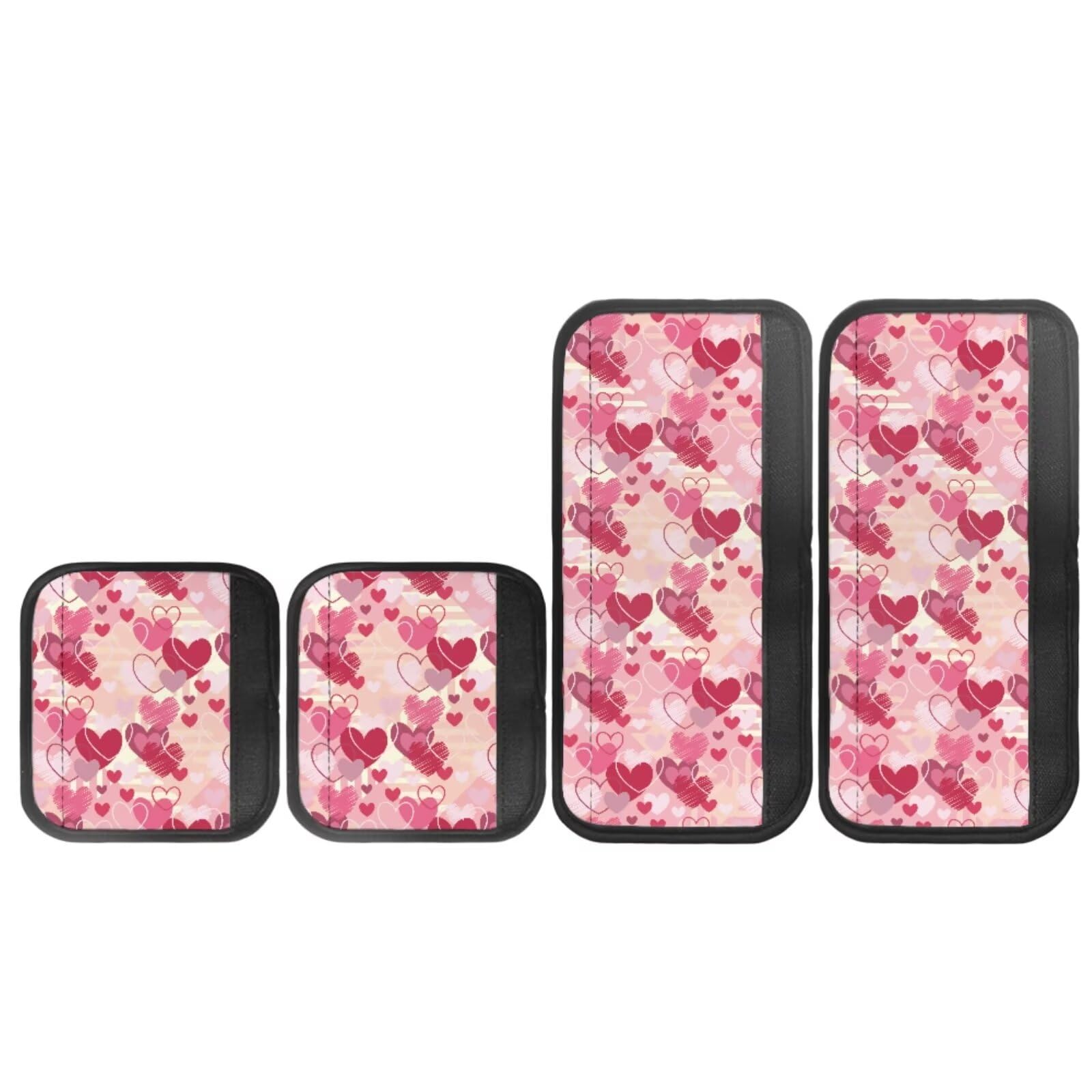 8-Piece Valentine's Love Print Refrigerator Handle Covers - Durable, Washable Kitchen Appliance Protectors for Fridge, Oven & Dishwasher - Decorative & Hygienic Solution to Prevent Food Stains (Perfect for Valentine's Day Decor & Everyday Kitchen Protection)