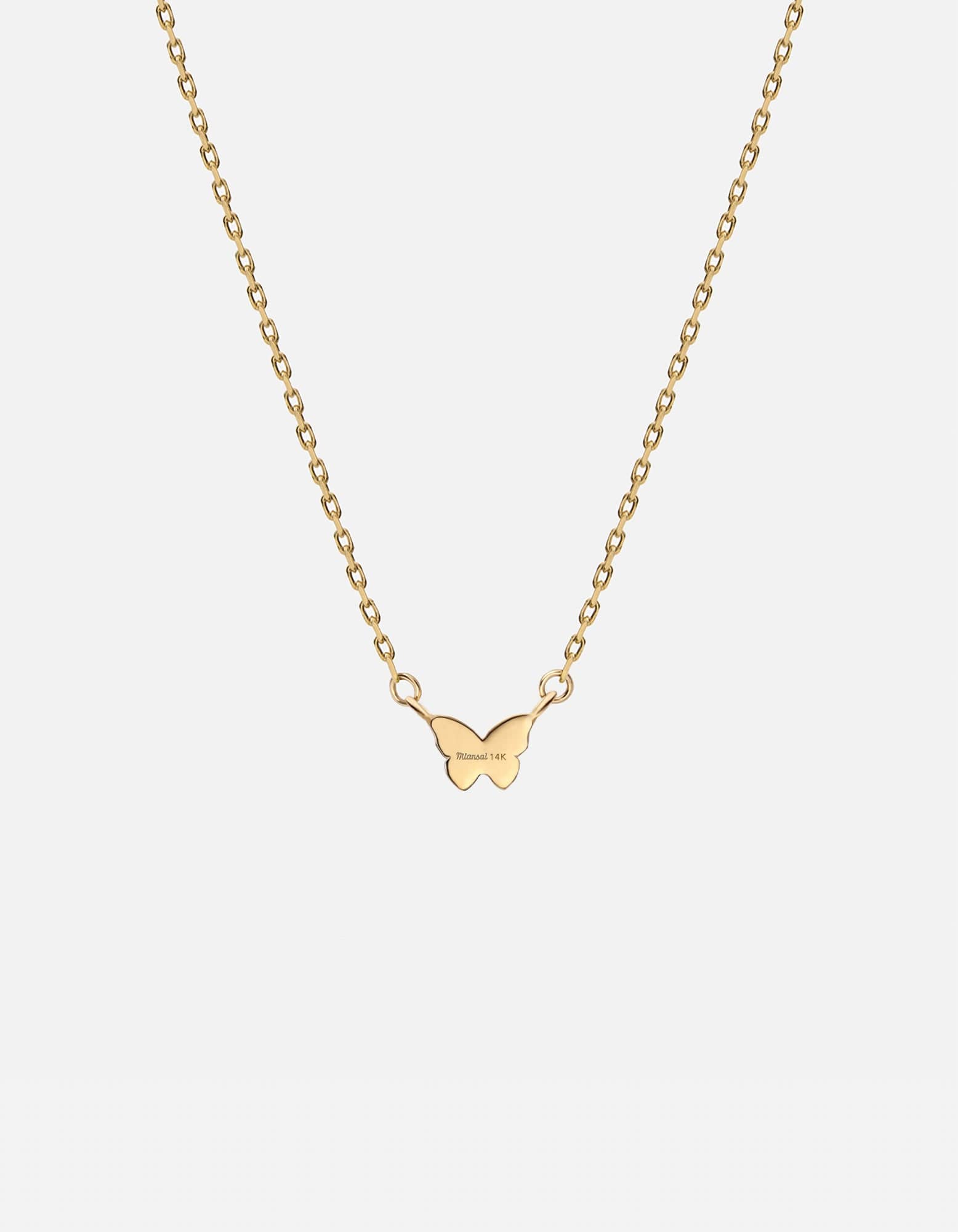 14k Gold Butterfly Necklace for Women - Elegant Asa Jewelry for Everyday Wear, Gift Giving & Special Occasions