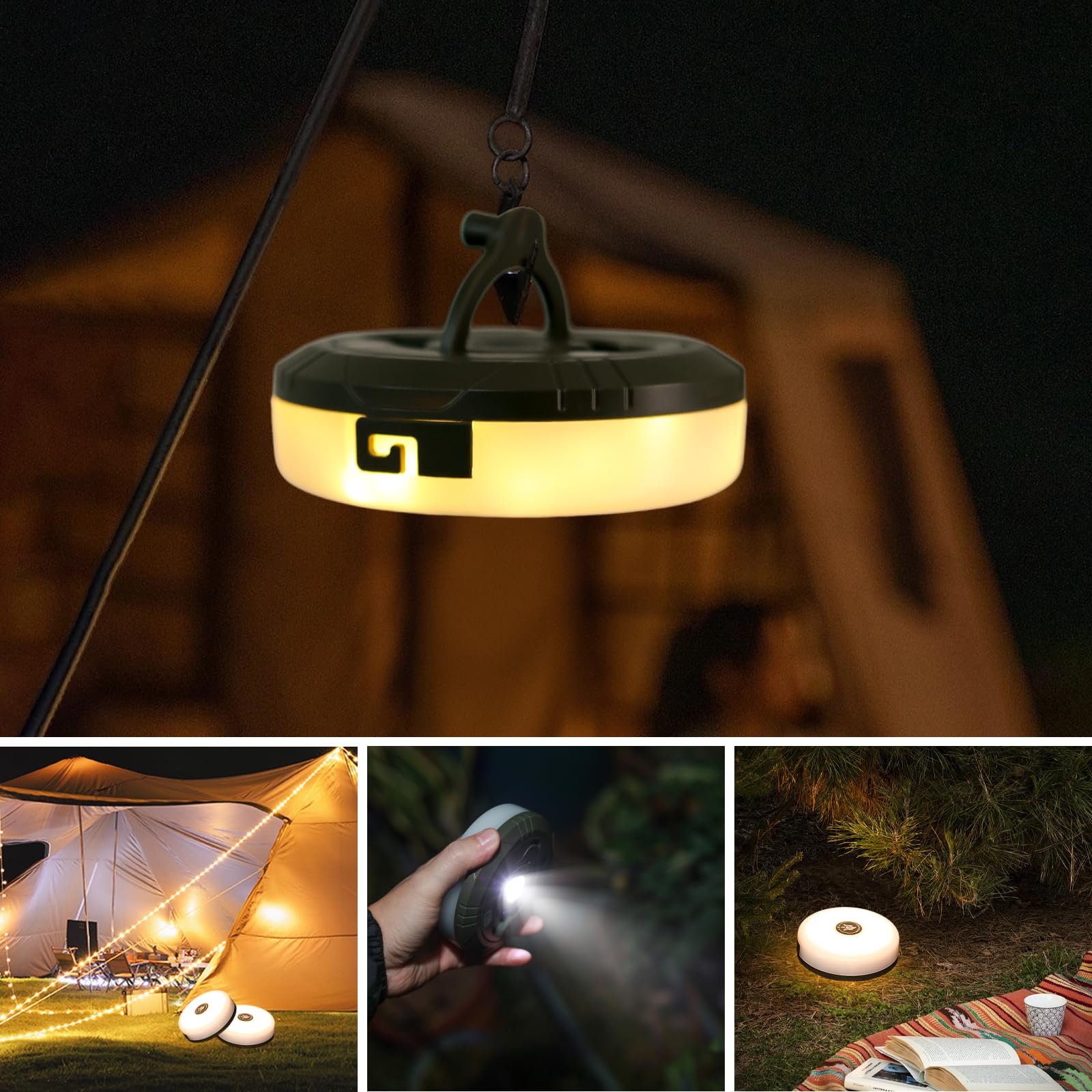 32.8ft Outdoor Camping String Lights - 10M RGB & Warm White LED Fairy Lights with 8 Lighting Modes, IP44 Waterproof, USB Powered for Camping, Hiking, Backyard, Patio & Garden Decor | Perfect for Outdoor Parties, Weddings & Holiday Lighting