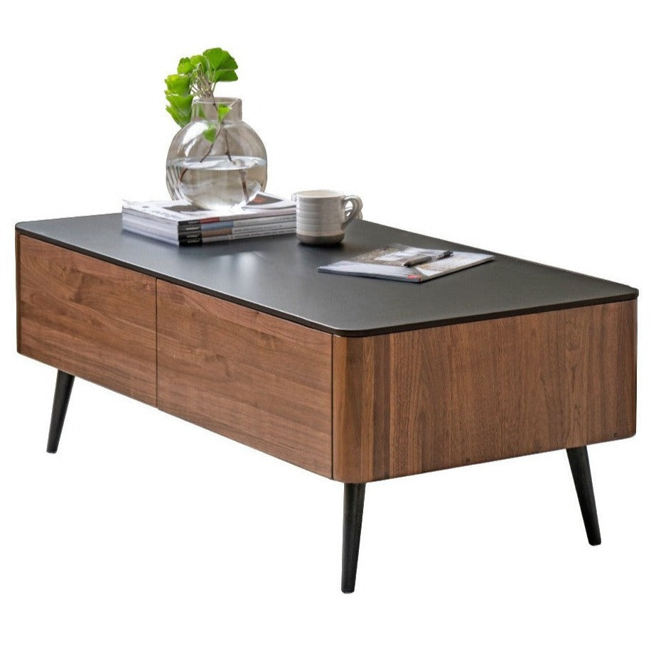 out of stock 47.2x23.6x16.9 inch / 120x60x43.8 cm / Rich dark walnut color / slate coffee table (upgraded model)