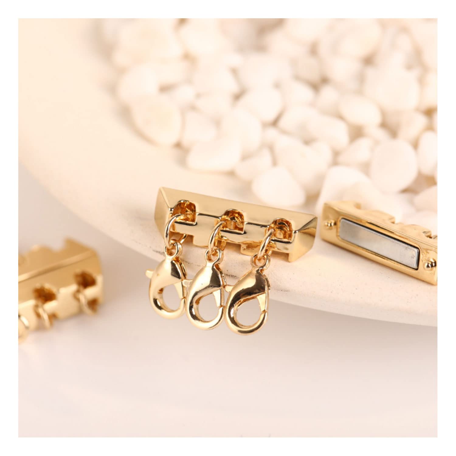 18K Gold & Silver Plated Layering Necklace Clasp - MIFYNN Stackable Jewelry Clasps for Women's Necklaces & Bracelets | Perfect for Layering, Gifting & Everyday Wear
