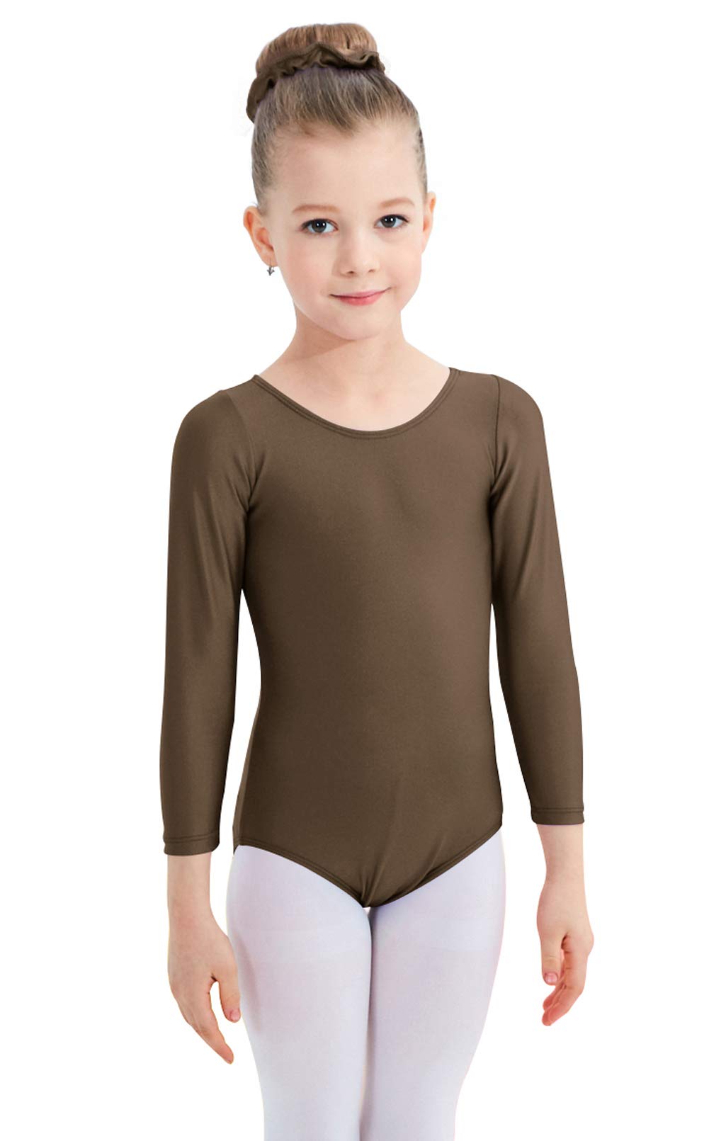 Speerise Girls Long Sleeve Leotard - Gymnastics & Dance Leotards for Kids 3-12 Years, Ballet Unitard for Girls & Boys - Perfect for Ballet Class, Gymnastics Practice & Dance Performances