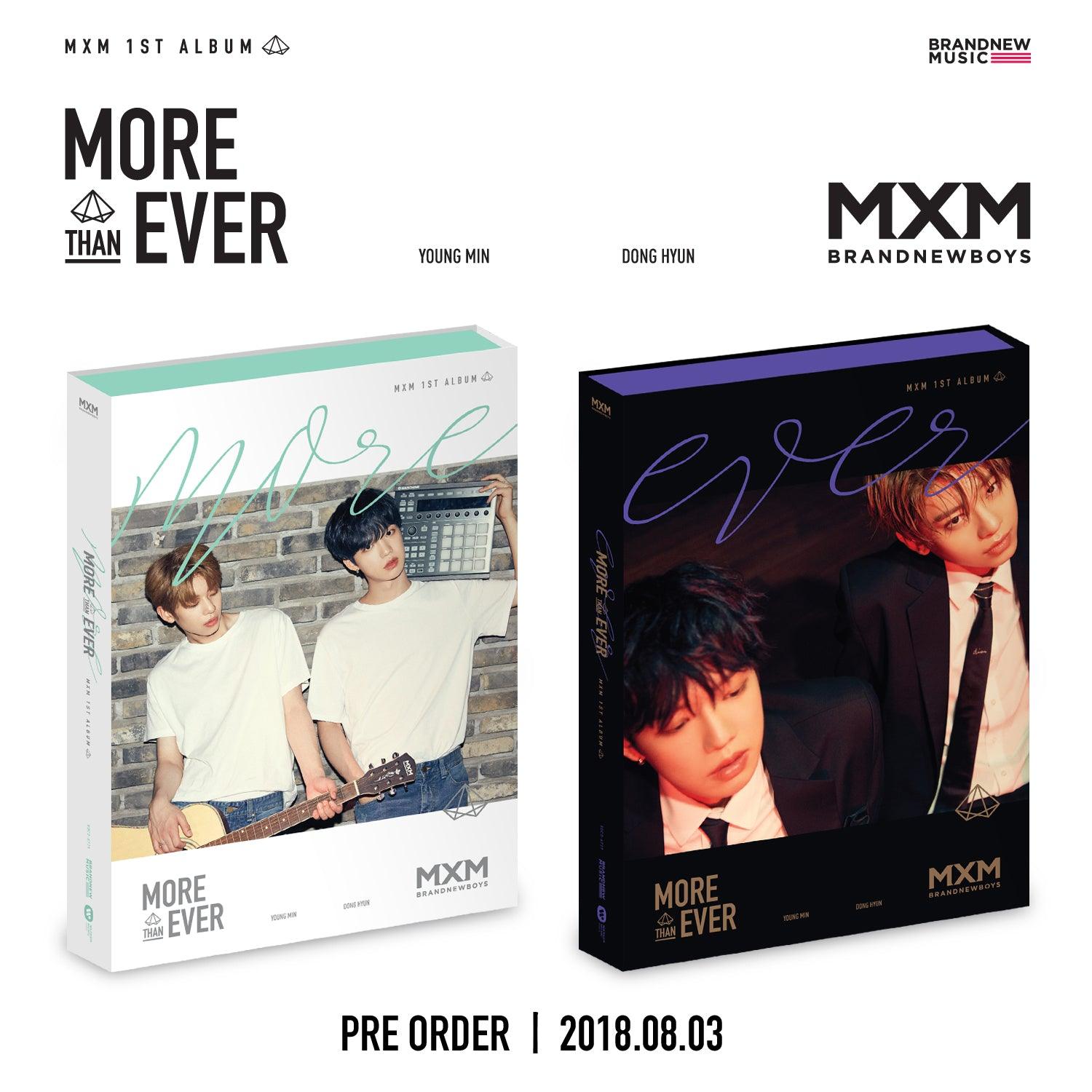 MXM BRAND NEW BOYS 1ST ALBUM 'MORE & EVER' + POSTER - Kpop Music CD for Fans Collection & Gift, Perfect for Birthday Party & Special Occasions