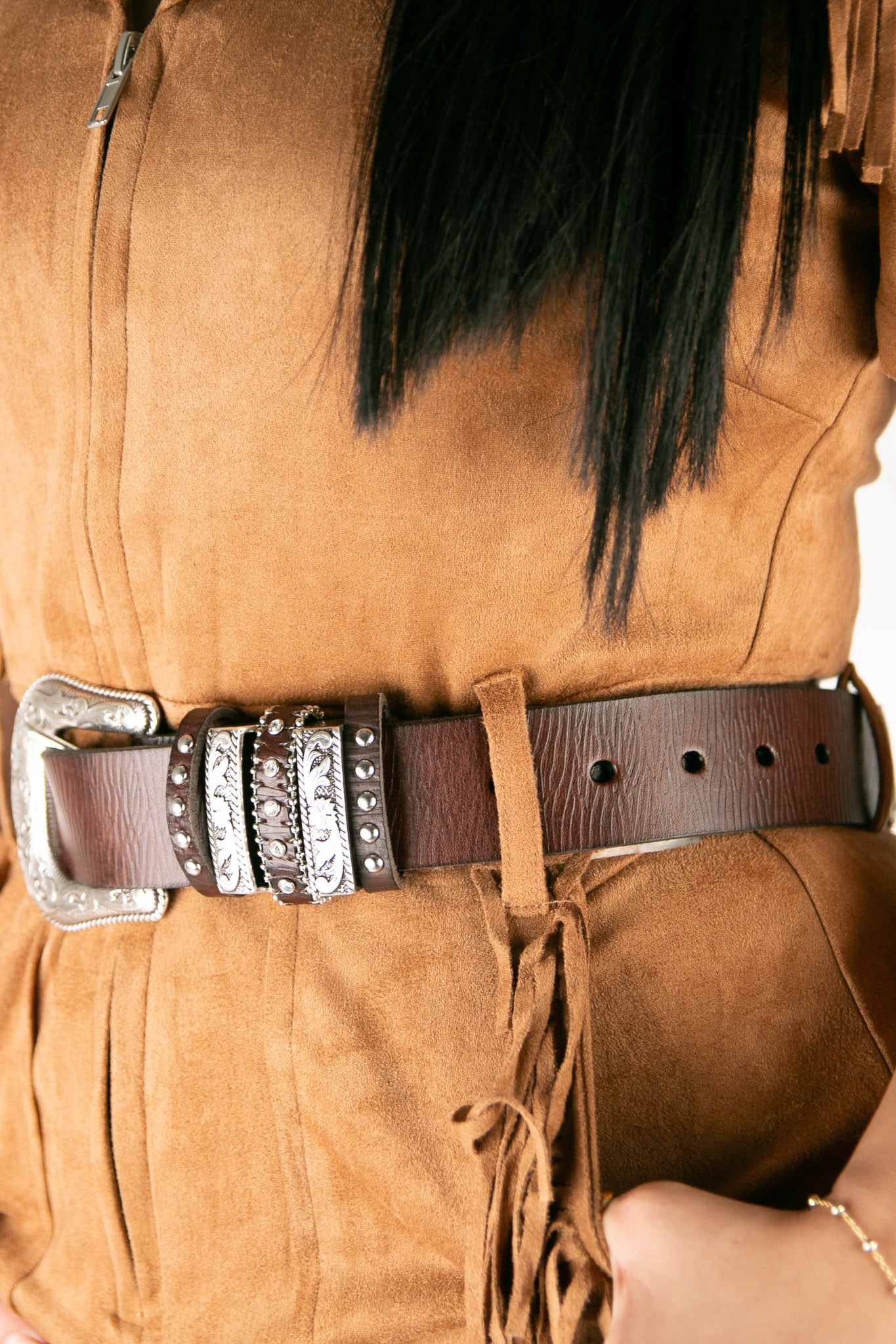 Nocona Genuine Leather Cowgirl Belt with Embossed Design - Western Style Fashion Accessory for Women, Perfect for Rodeo, Horseback Riding & Country Outfits