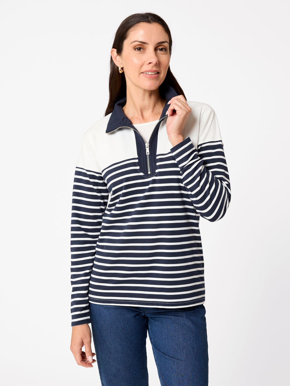 Attina Women's Half Zip Pullover Sweatshirt - Soft Fleece Loungewear for Casual Wear & Outdoor Activities