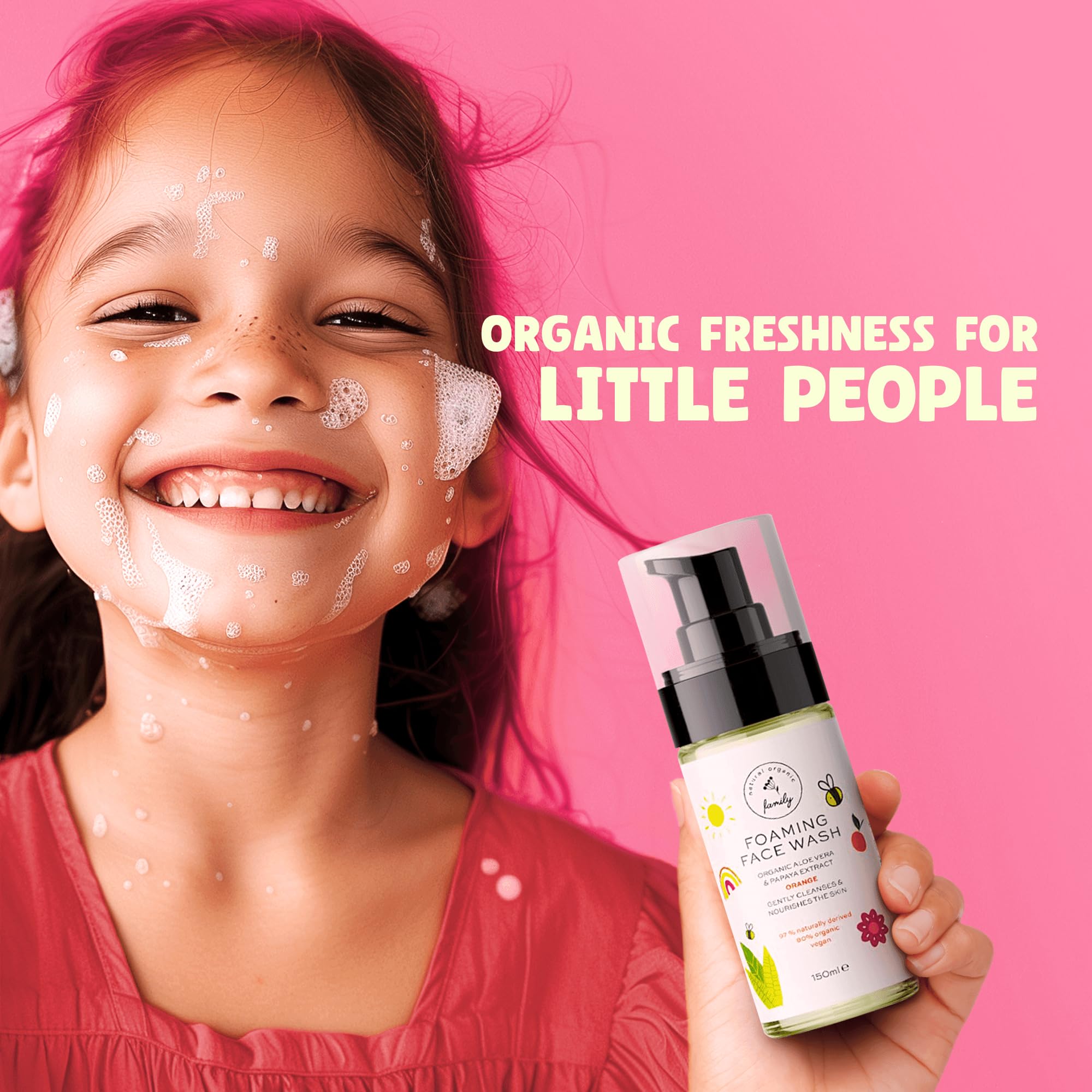 Gentle Foaming Face Wash for Kids & Preteens | UK-Made Tear-Free Cleanser | Perfect for Daily Skincare & Sensitive Skin Care Routine