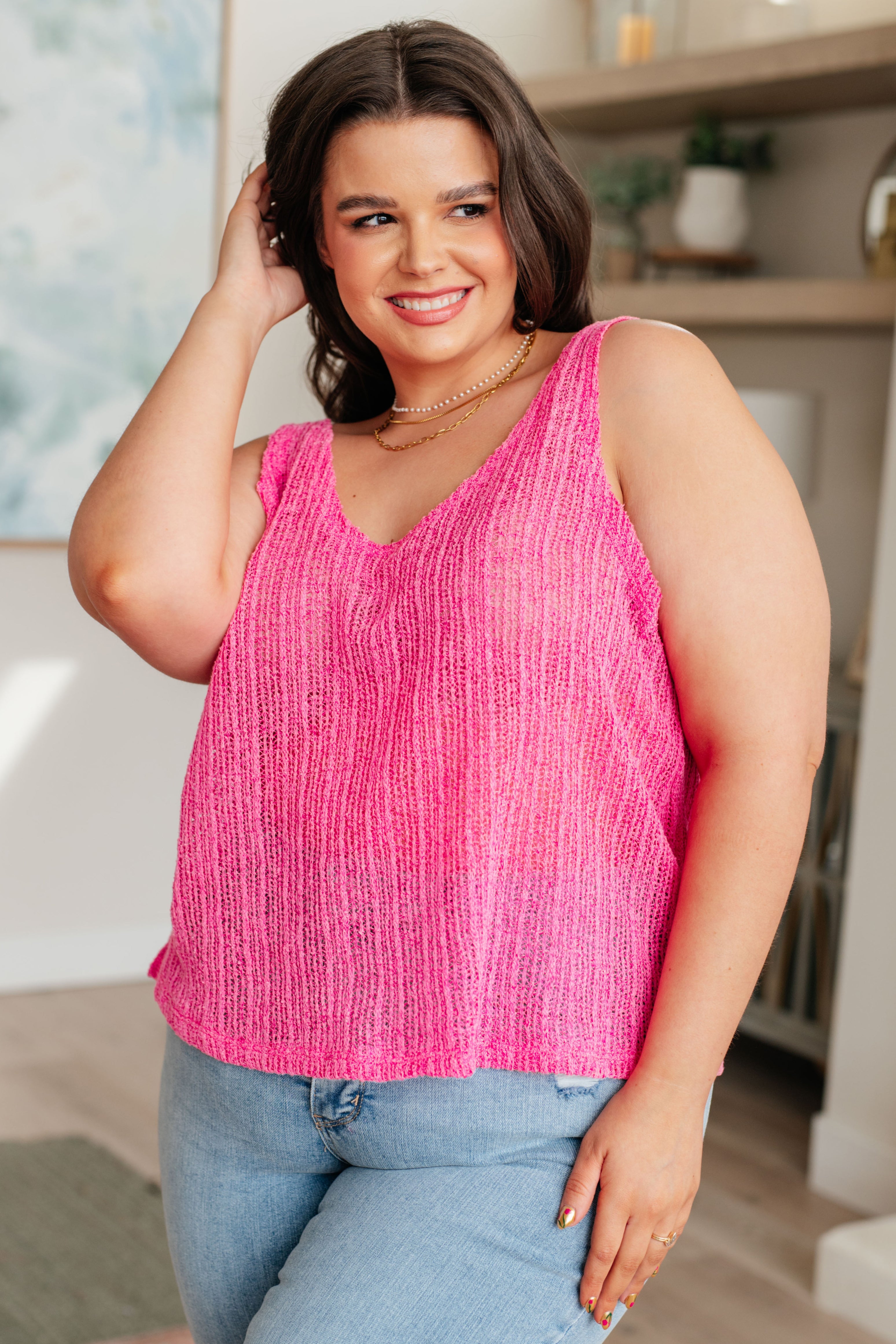 Premium Knit V-Neck Tank Top for Women - Soft Breathable Summer Casual Wear | Perfect for Yoga, Gym, and Everyday Outfits