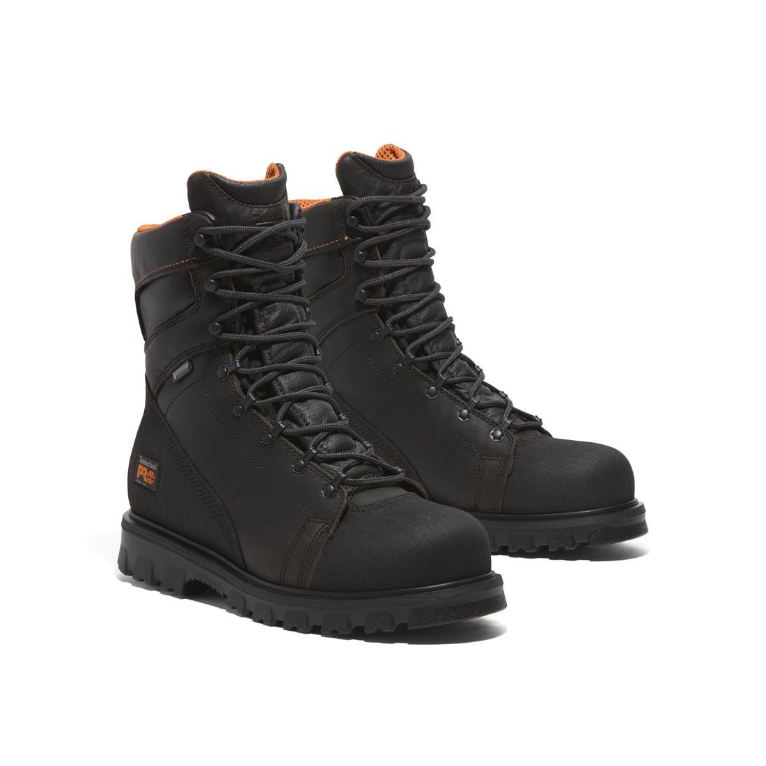 Rigmaster 8 Inch Steel Toe Waterproof Work Boots for Men - Brown Safety Shoes for Construction, Warehouse & Outdoor Work - ASTM F2413-18 Certified
