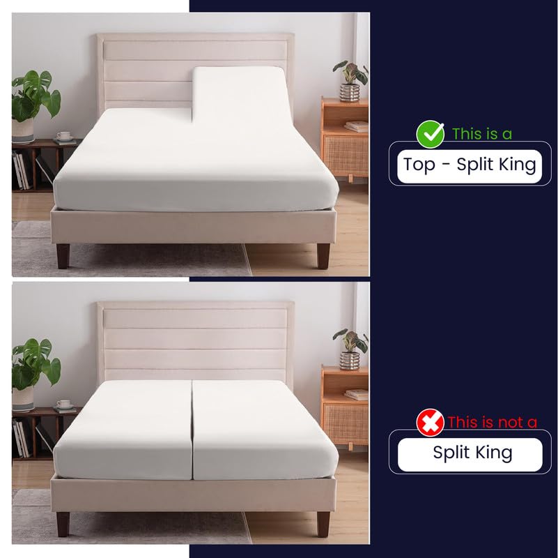Premium 100% Egyptian Cotton Fitted Sheet for Adjustable Beds - 32