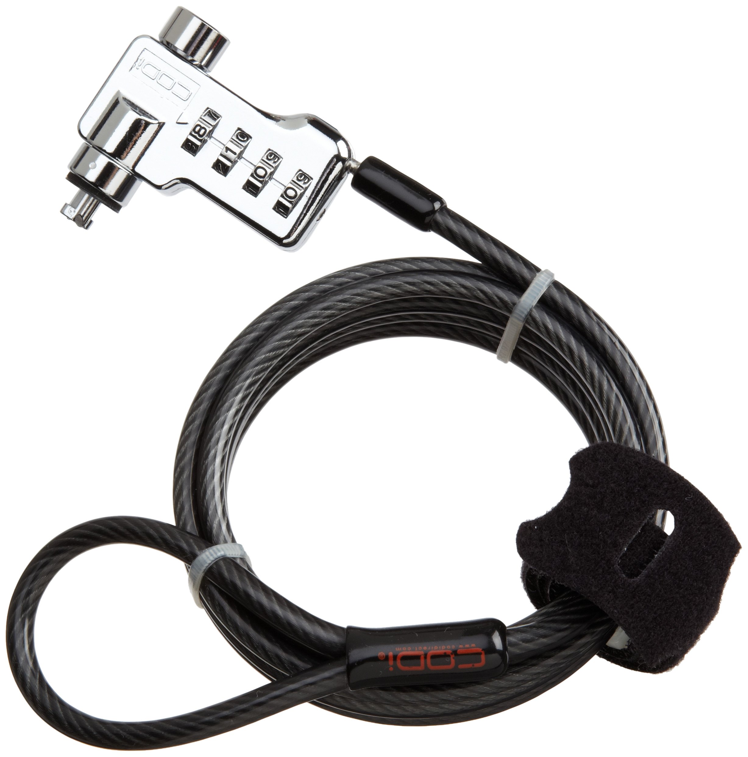 Secure Your Laptop - Codi 4-Digit Combination Titanium Cable Lock for PC & Mac - Ideal for Office, School, Library & Travel Security