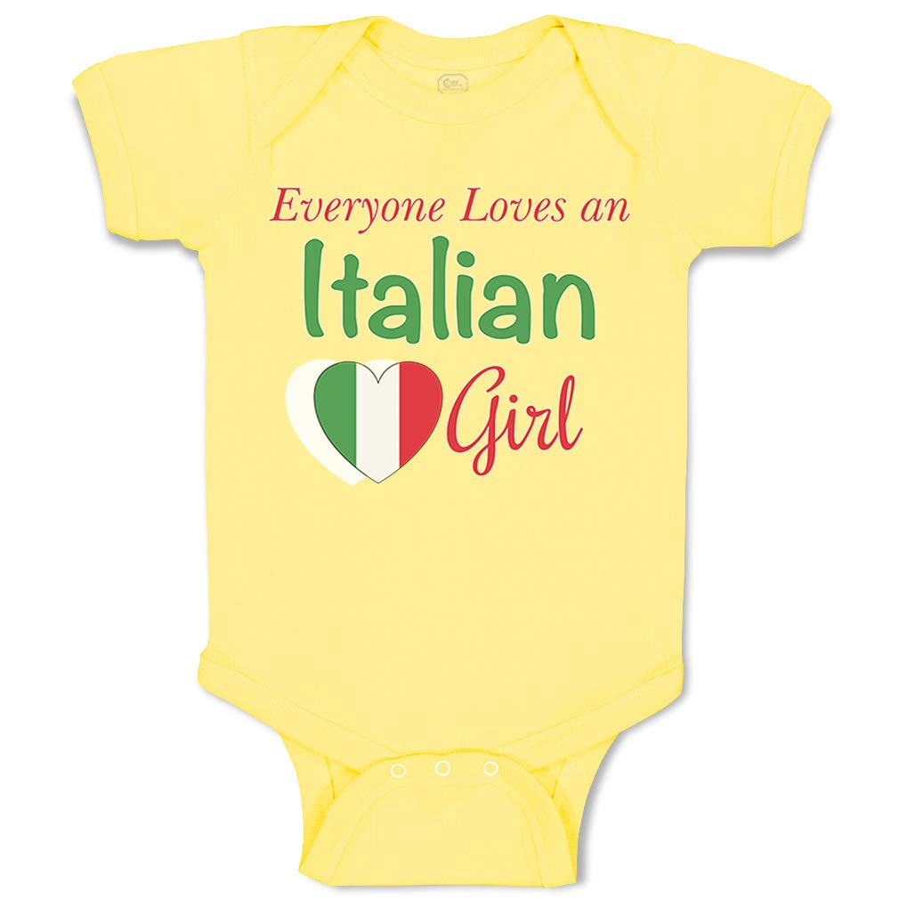 Italian Girl Baby Bodysuit - Cute Cotton Outfit for Boys & Girls | Playtime & Parties