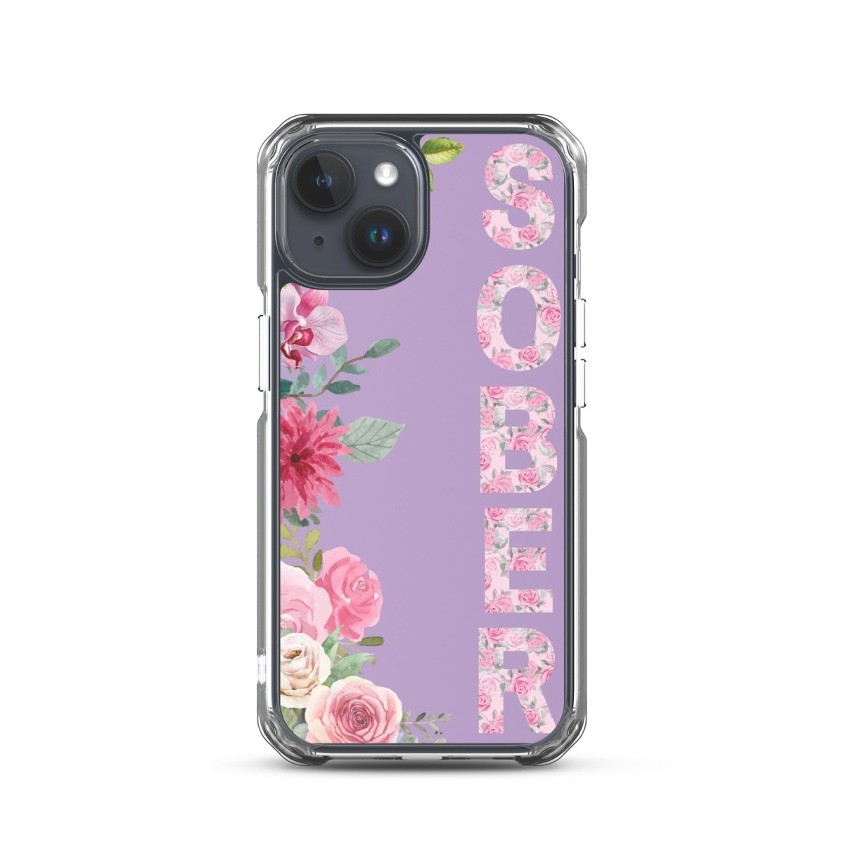 SOBER Rosé Chinoiserie iPhone Case - MagSafe® Compatible Protective Cover for iPhone 13/14/15 Pro - Elegant Floral Design for Women - Perfect for Daily Use, Office & Travel