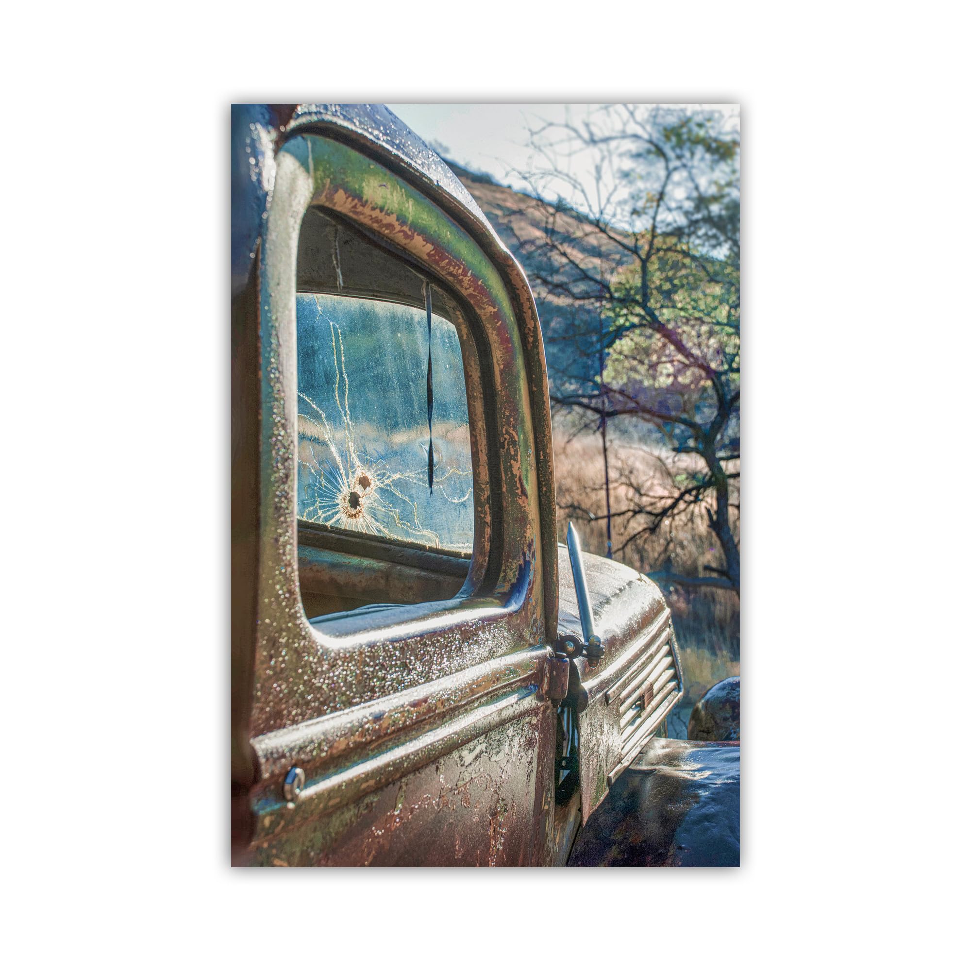 Vintage Ford Truck Art Print by Murray Bolesta - Classic Automotive Wall Decor for Home, Office, Garage or Man Cave - Perfect Gift for Car Enthusiasts & Truck Lovers