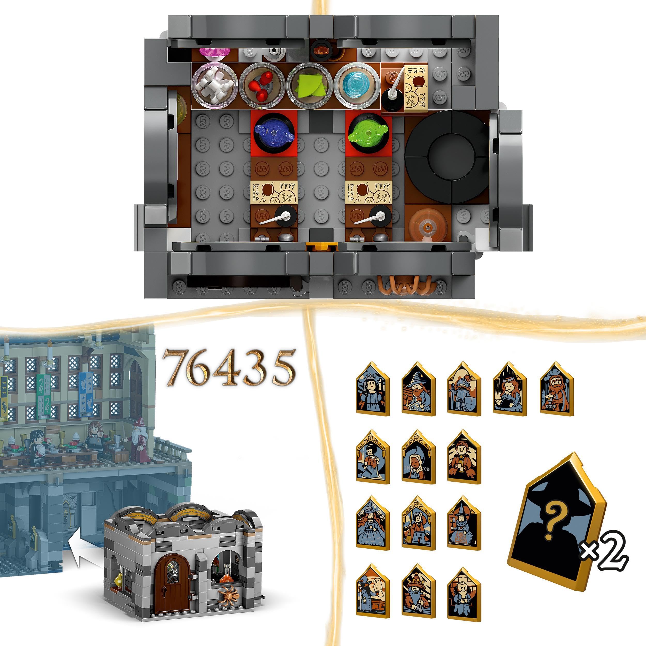 LEGO Harry Potter Hogwarts Castle: Potions Class Building Set - Magical Wizard Toy for Kids Ages 8+ (76431) - Perfect for Creative Play, Birthday Gifts & Harry Potter Fans