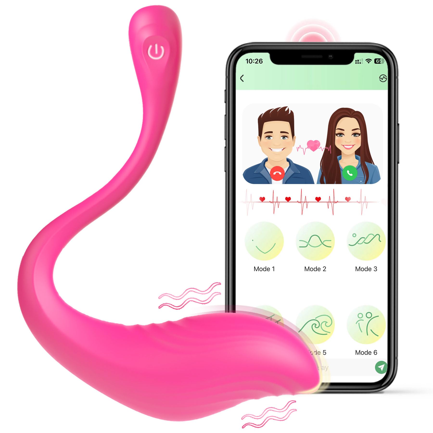 APP Remote Control Vibrator for Couples - Wearable Panty Clitoral & G Spot Stimulator with 9 Vibration Modes - Long Distance Lover Sex Toy for Women - Perfect for Romantic Nights, Travel & Surprise Play