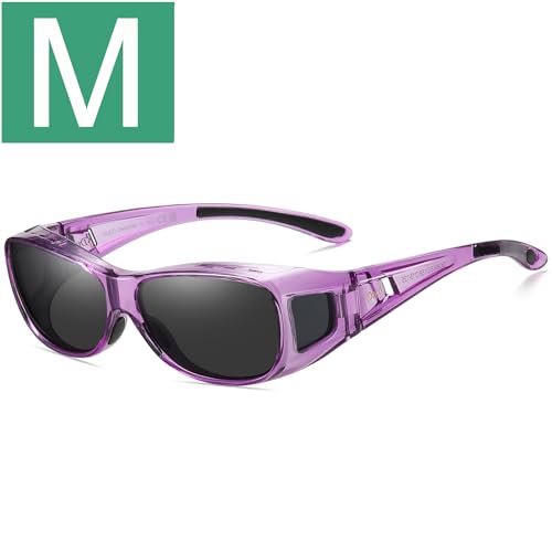 M Size Clear Purple Frame Grey