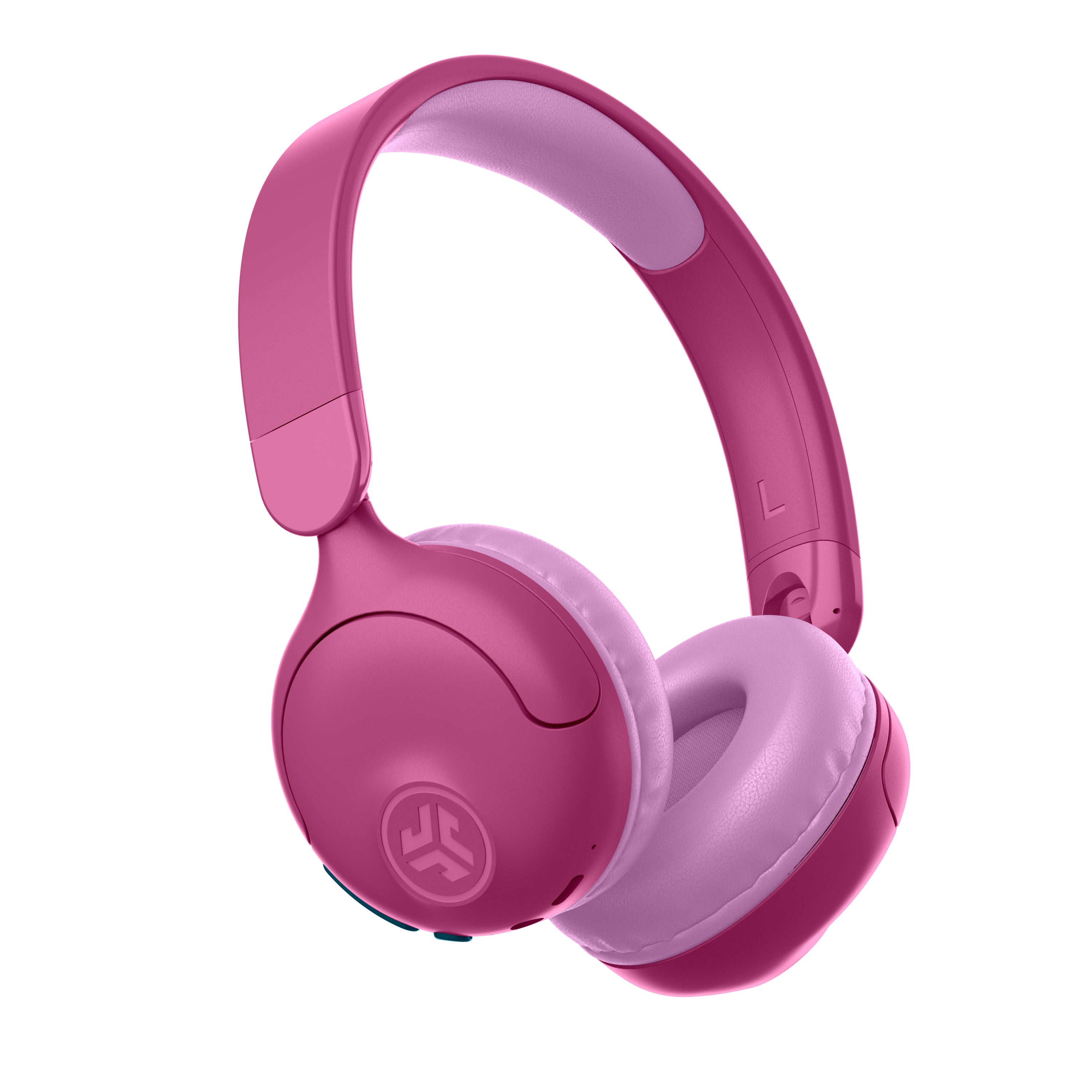JBuddies Pop Wireless Kids Headphones - Pink Bluetooth Headset for Children, Safe Volume Limit, Comfortable Ear Cushions - Perfect for School, Travel, Online Learning & Entertainment
