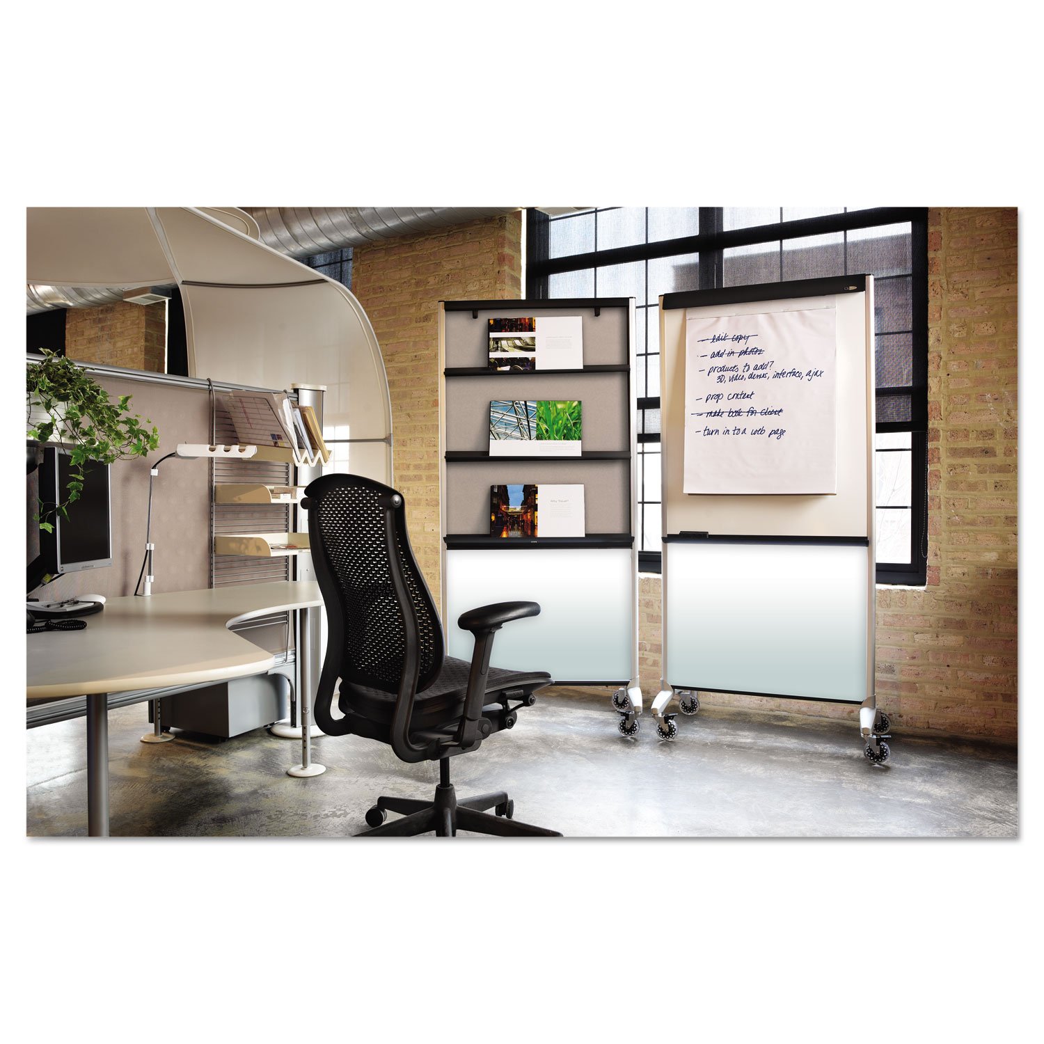 QRT500TE - Quartet® 3-in-1 Total Erase® Easel, Whiteboard & Display Board with Room Divider Function | 33