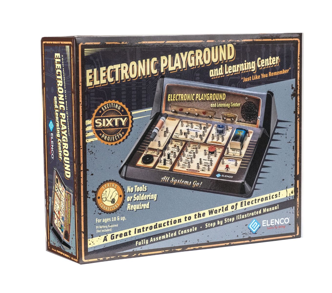 Elenco EP60 Electronic Playground Kit - STEM Learning & DIY Circuits for Kids & Beginners - Perfect for Home, School & Science Projects