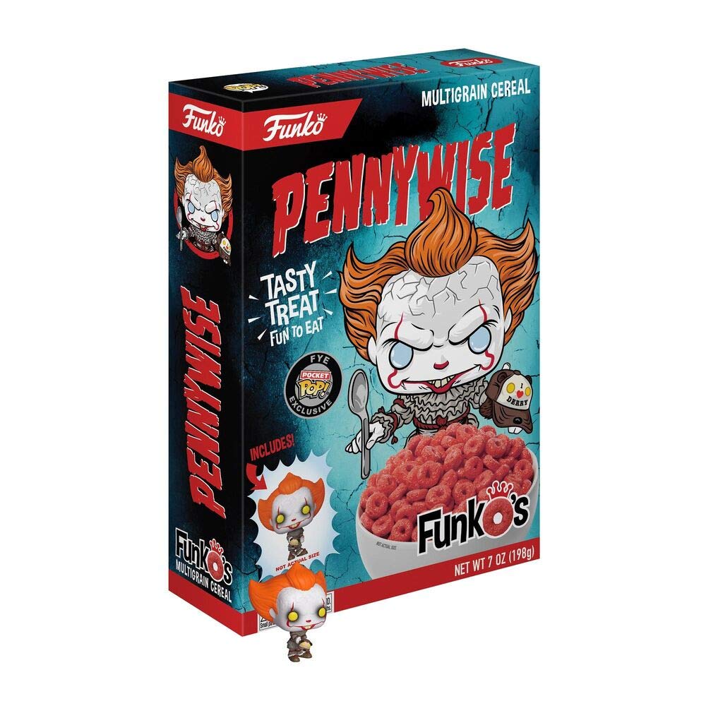 Pennywise IT Horror Movie Funko's Cereal - Limited Edition Collectible Breakfast Cereal for IT Fans, Halloween Parties & Horror Movie Lovers