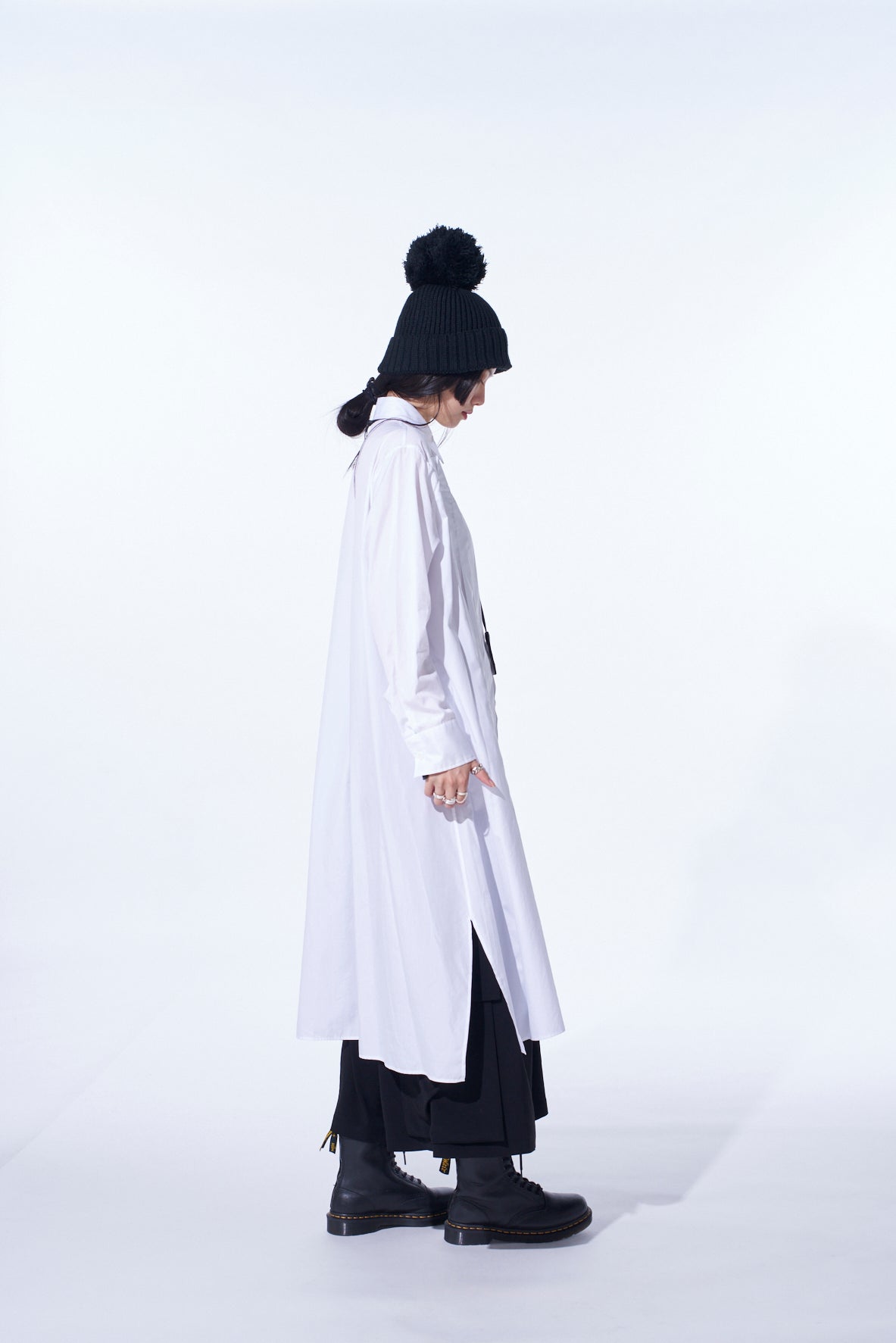 Cotton Broad Pleated Shirt Dress for Women - Casual & Office Wear - Comfortable Stretch Fabric - Versatile Long Sleeve Tunic Dress for Spring & Fall