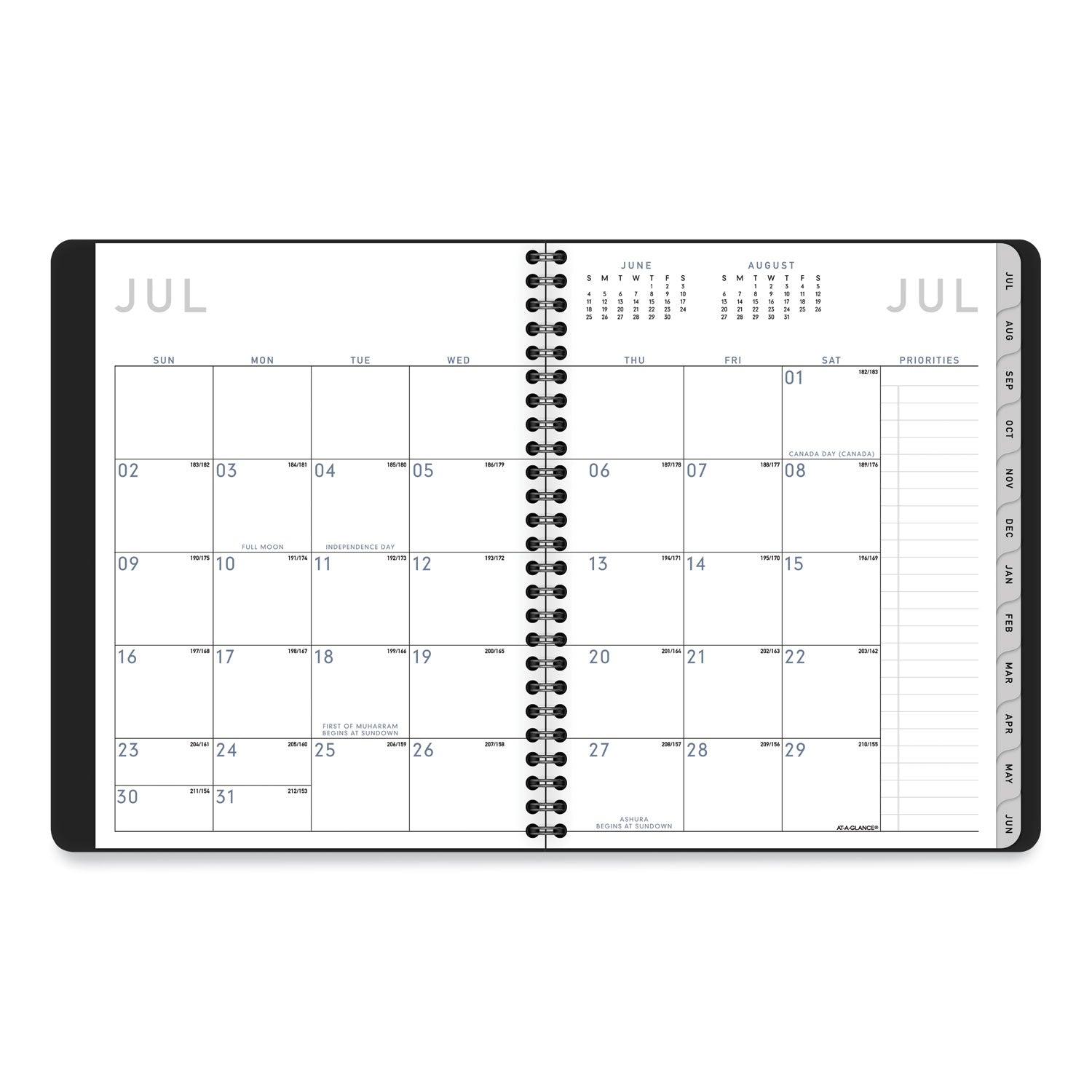 AT A GLANCE® Contempo Lite Academic Year Weekly/Monthly Planner 2024-2025 - 8.75