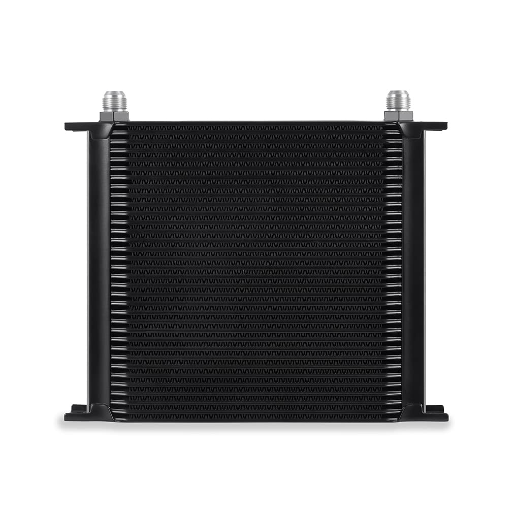 Mishimoto Universal 34-Row High Performance Oil Cooler Kit - Black - Perfect for Car, Truck & Racing Vehicle Engine Cooling Systems