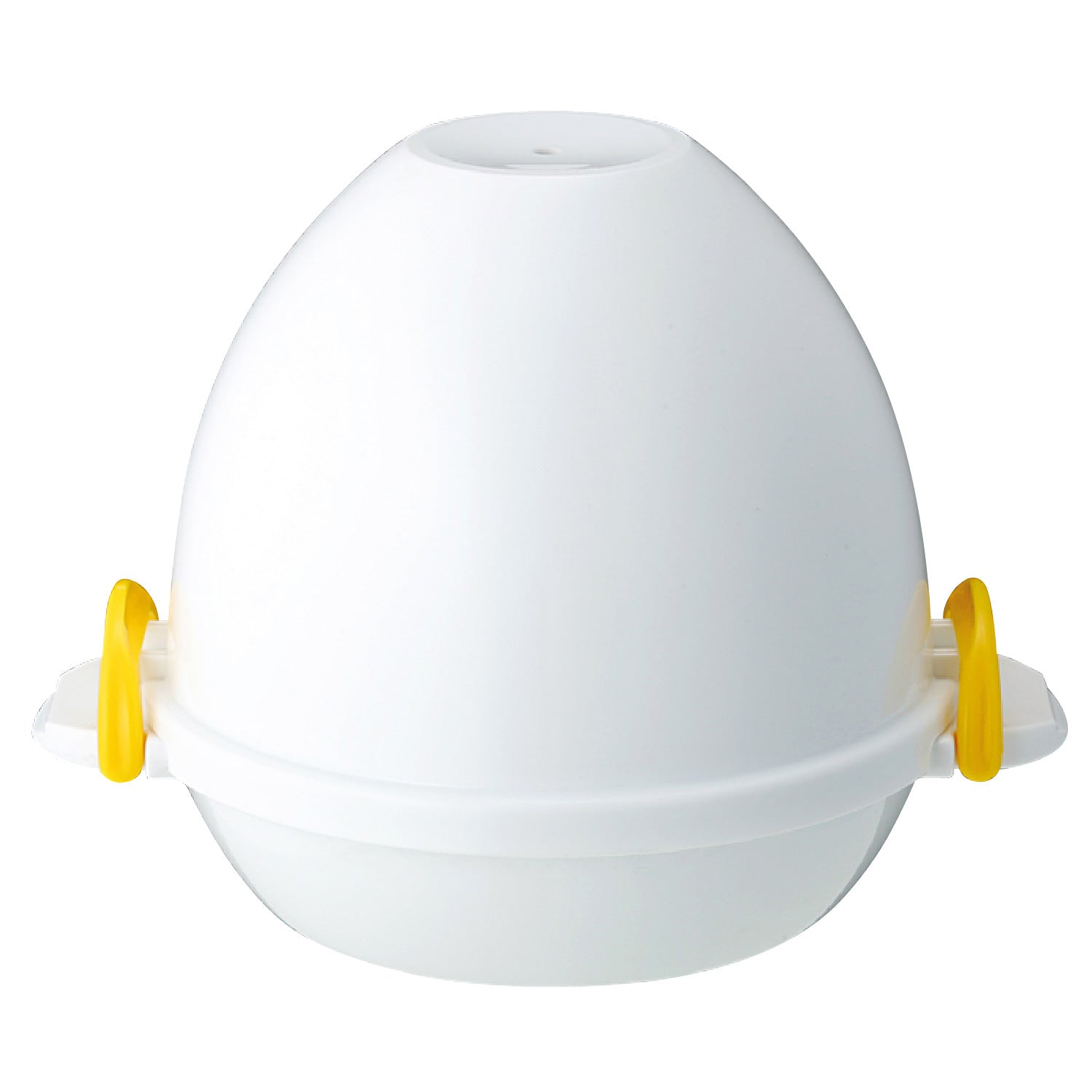 Akebono Microwave Egg Boiler - 4 Egg Capacity, Fast & Easy Hard Boiled Eggs Maker for Breakfast, Meal Prep & Keto Diet | BPA-Free & Dishwasher Safe